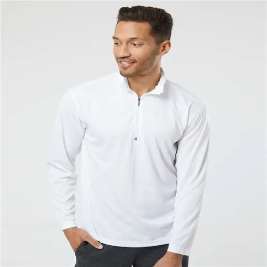 Paragon&reg; Malibu Performance Quarter Zip Pullover White {3}