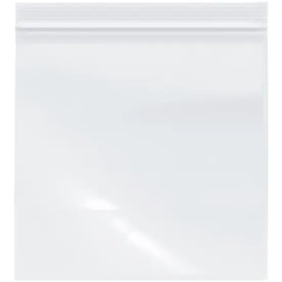 Plymor 8" x 8", 4 Mil Heavy Duty Zipper Reclosable Plastic Bags {1}