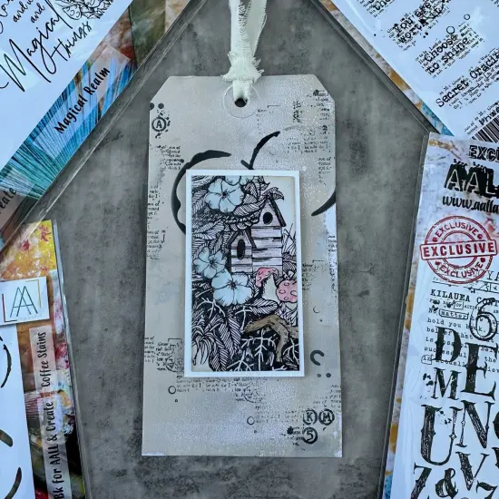 AALL And Create Stencil 6"X6"-Coffee Stains {7}