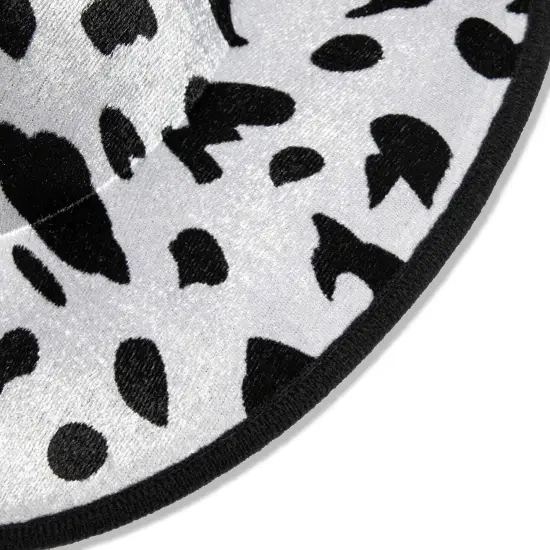Cow Print Cowboy Hat for Men, Women, Western Cowgirl Hat for Halloween Costume, Birthday Party (Unisex, Adult Size, Black) {5}