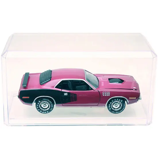 Pioneer Plastics 094C-UV Clear Plastic Display Case for 1:24 Scale Cars (UV Resistant), 9" W x 4.125" D x 4.375" H (Mailer Box) {3}