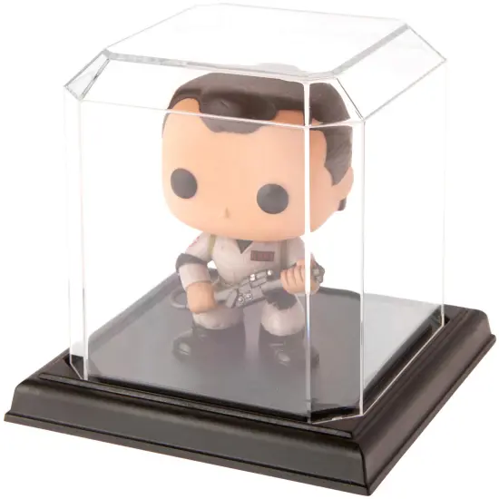 Pioneer Plastics 042CPBASE-UV Clear Plastic Softball Display Case with Base (UV Resistant), 4" W x 4" D x 4.125" H {4}