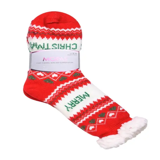 Mopas Cozy Thermal Non-Skid Socks assorted {4}