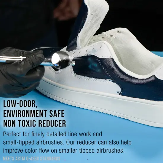 Premium Leather Paint Airbrush Thinning Reducer and Extender Base, 8 oz Bottle - Thin Water-Based Acrylic Leather Paint, Improve Color Flow - Brush or Spray on Shoes, Jackets, Purses {4}