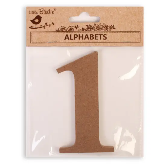 Little Birdie MDF Number 4" 1/Pkg-1 {1}