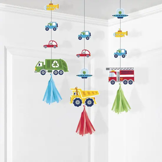 Transportation Time Hanging Cutouts w/ Tassels (3/Pkg) {3}