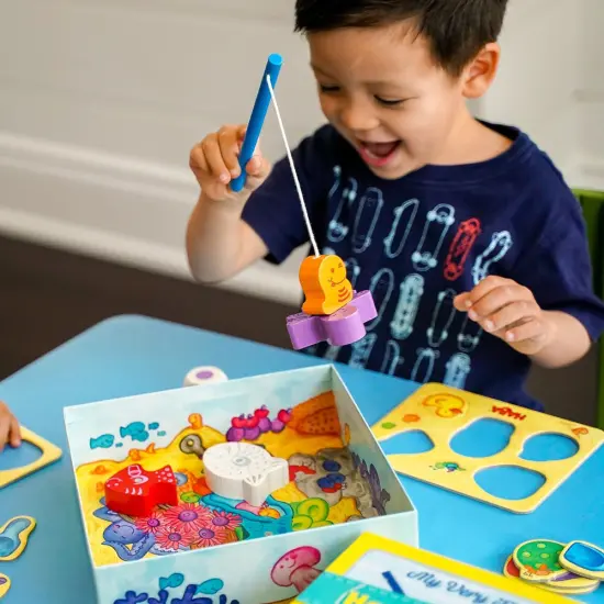 HABA My Very First Games - Here Fishy Fishy! Magnetic Fishing Game Ages 2+ Made in Germany Toddler Games, Learning Toys, Preschool Toys Multicolor {7}