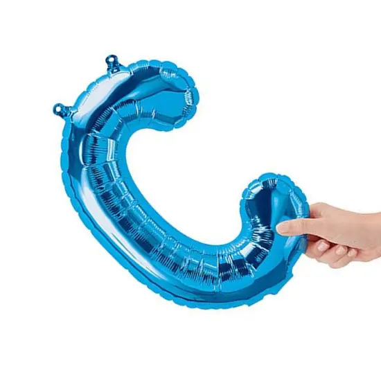 NorthStar Balloons&reg; 16 Inch Letter C Blue Air Fill Only {2}