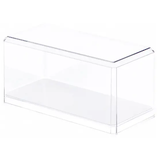 Pioneer Plastics 084CD Clear Plastic Display Case for 1:32 Scale Cars (Mirrored), 8" W x 3.75" D x 3.5" H (Mailer Box) {1}