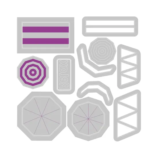 Sizzix Thinlits Die Set By Catherine Pooler 15/Pkg-Beach Blankets & Brellas #2 {7}