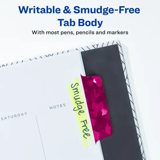 Avery Margin Ultra Tabs, 2.5" x 1", Holographic Jewel Tone Prism Designs, 32 Repositionable Sticky Tabs (2 Pack of 74147) {5}