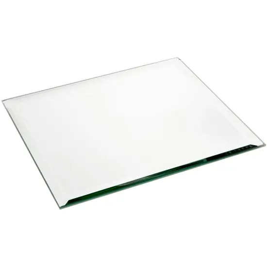 Plymor 14" Square, 5mm Thick Beveled Glass Mirror {1}