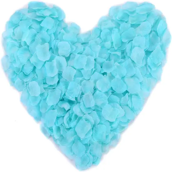 2000 PCS Silk Turquoise Rose Petals Artificial Flower Petals Wedding Party Flower Decoration {2}