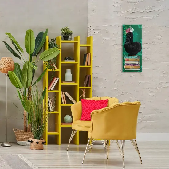 Stupell Industries Country Chicken on Bookstack Canvas Design by Heather Gauthier {2}