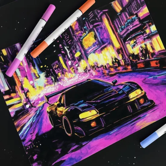 40 Colors Alcohol Markers {4}