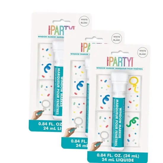Unique&reg; White Window Marker 0.84 Oz {5}