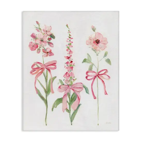 Stupell Industries Pink Cottage Floral Sprigs Canvas Design by Sally Swatland {1}