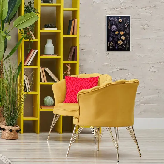 Stupell Industries Flower Specimens on Black Wall Plaque Design By Heidi Kuntz {2}