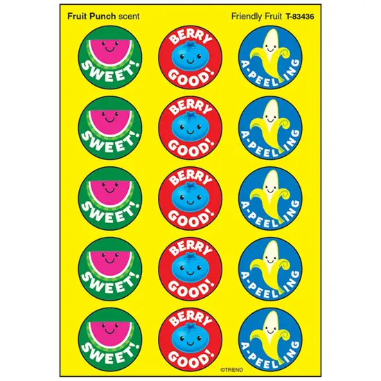 Friendly Fruit/Fruit Punch Stinky Stickers&reg;, 60 ct. {1}