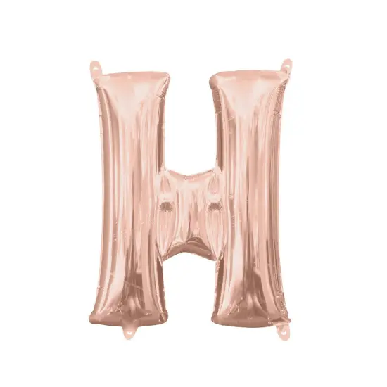 Anagram&reg; 16 Inch Letter H Rose Gold Air Fill Only {2}