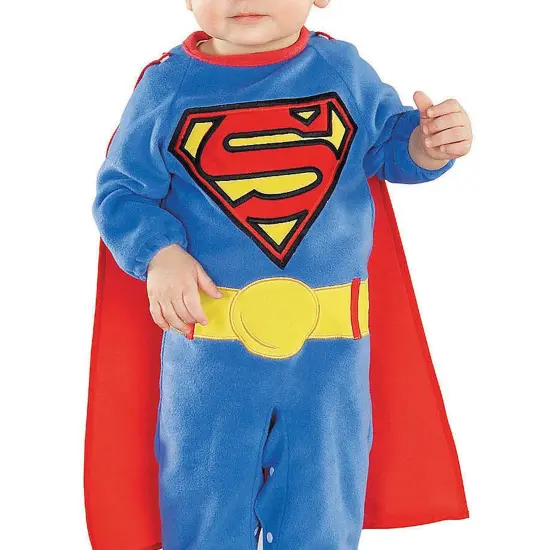 Superman Infant Romper Costume {3}