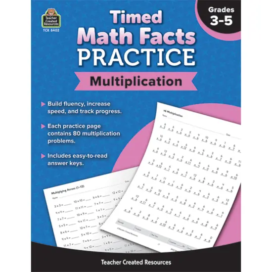 Timed Math Facts Practice: Multiplication {1}