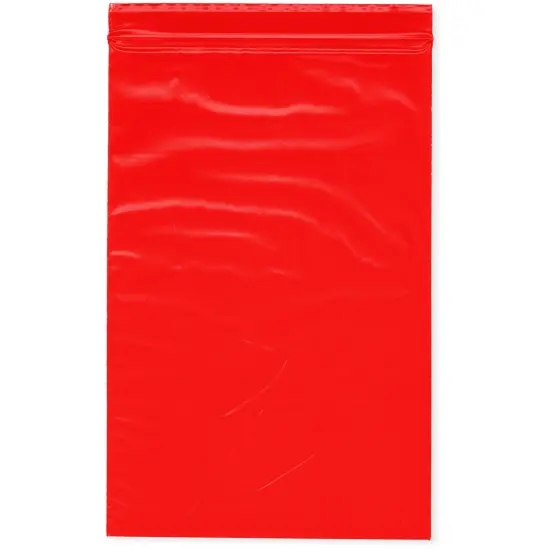 Plymor 6" x 9", Red 2 Mil Zipper Reclosable Plastic Bags {1}