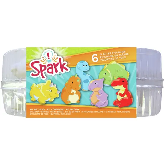 Colorbok Spark Plaster Value Pack-Dinosaur {1}