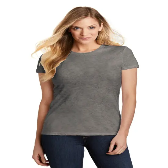 District&reg; Women&rsquo;s Fitted Perfect Tri Tee Grey Frost {1}