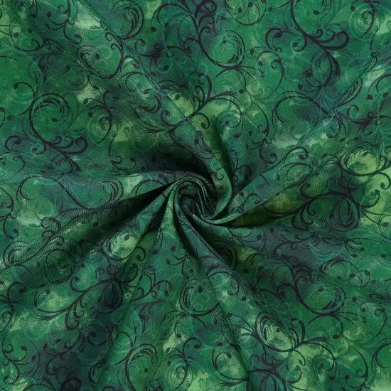 Mook Fabrics Elegance Cotton Fabric [45 in. Wide] - By The Yard Green {2}