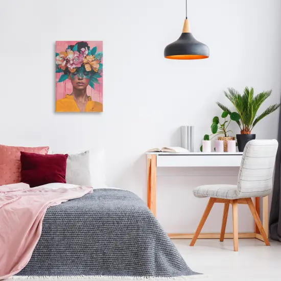 Stupell Industries Woman With Floral Headdress Canvas Design by LSR Design Studio {8}