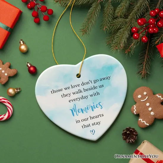 Memories in Our Hearts Ornament, Beloved Remembrance Christmas Gift {5}