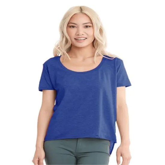 Next Level&reg; Women's Festival Scoop Neck T-Shirt Ash {4}