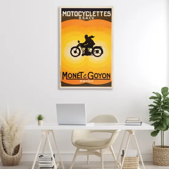 Stupell Industries Vintage Motorcycle Advertisement Canvas Design by Marcus Jules {2}