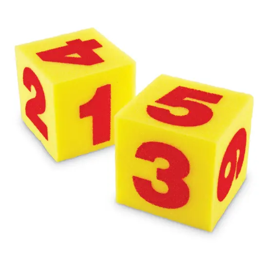 Giant Soft Numeral Cubes, Set of 2 {1}