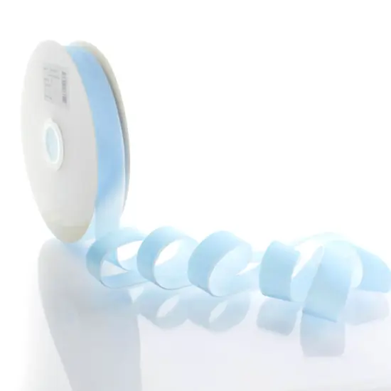 1" Velvet Ribbon (5yd & 25yd Spool Lengths) 308 Frosty Blue {2}