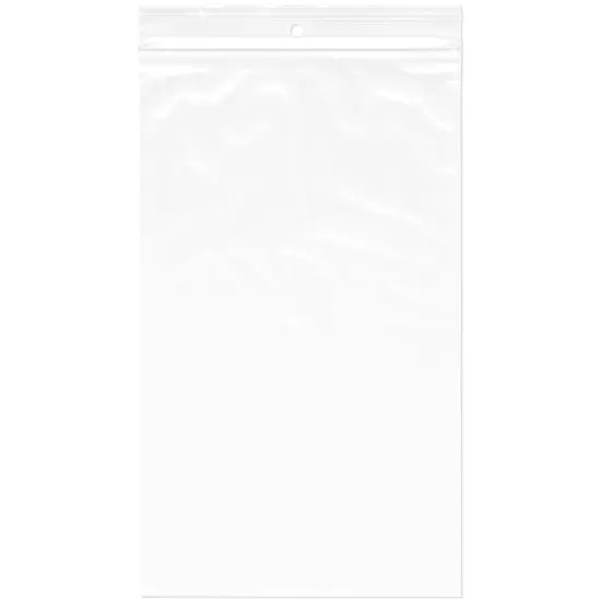 Plymor 6" x 10", 2 Mil with Hang-Hole Zipper Reclosable Plastic Bags {1}