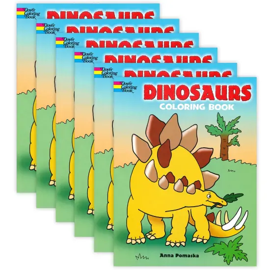 Dinosaurs Coloring Book, Pack of 6 {1}