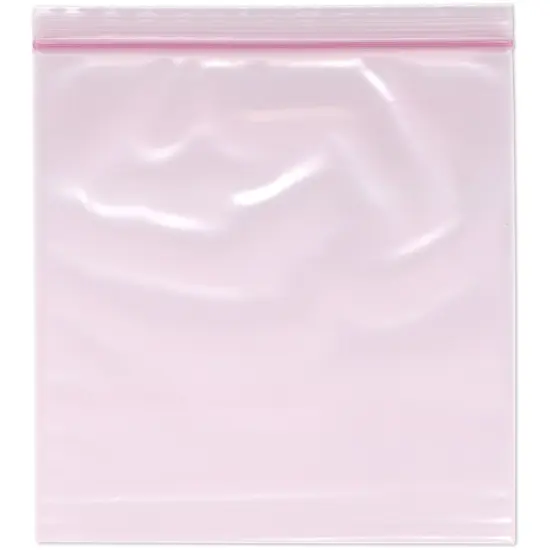 Plymor 8" x 8" (Pack of 100), 4 Mil Heavy Duty Anti-Static Zipper Reclosable Plastic Bags {1}