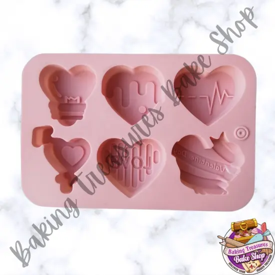 Heart Shaped Silicone Mold 6 Cavity {2}