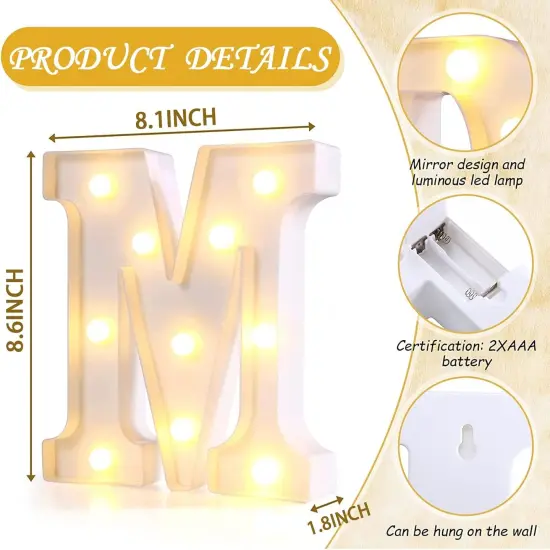 6-Piece MR & MRS LED Light Sign Set &ndash; Wedding, Engagement, Anniversary & Table D&eacute;cor, Photo Prop {3}