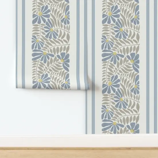 Peel & Stick Wallpaper 2FT Wide Farmhouse Classic Large Custom Removable Wallpaper by Spoonflower {2}