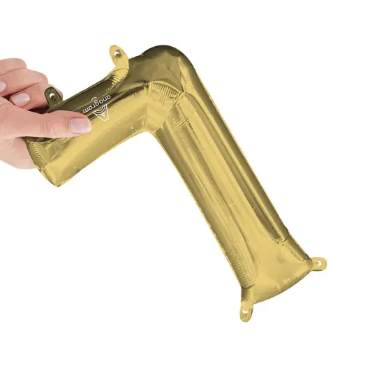 Anagram&reg; 16 Inch Letter L White Gold Air Fill Only {4}