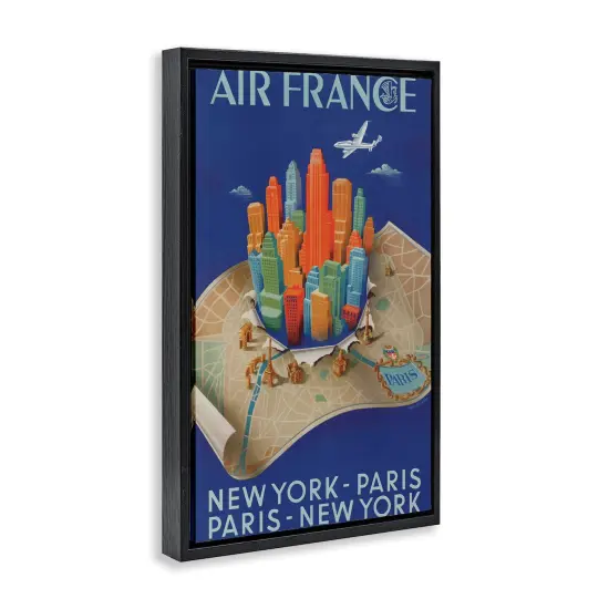 Stupell Industries Air France Vintage Travel Floating Frame Design by Marcus Jules {3}