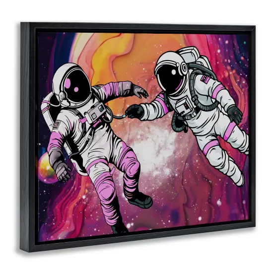 Stupell Industries Swirling Cosmic Space Astronauts Floating Frame Design by Jesse Keith {9}