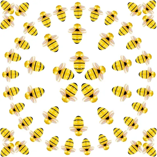60 Pcs Tiny Resin Bees for Crafts Bulk Small Mini Plastic 3D Flatback Bee Charm Embellishments for Summer Honey Themed Decor Art DIY Crafts Home Decoration {1}