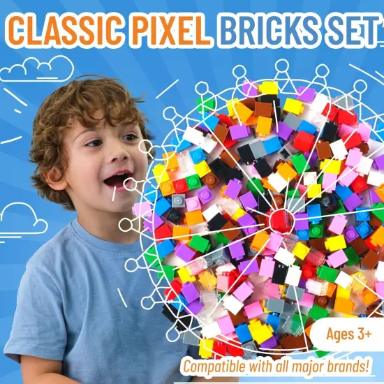 Strictly Briks Classic Bricks Starter Kit, 12 Colors, 288 Pieces, 1x1 Stud, Building Creative Play Set for Ages 3-14, 100% Compatible with All Major Brick Brands Multicolor {2}