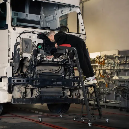 Costway Foldable Topside Automotive Engine Creeper with 45"-66" Adjustable Height {2}