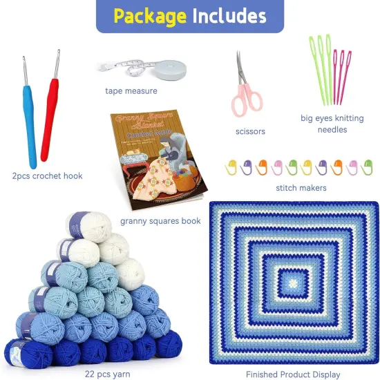 Granny Square Crochet Kits {3}