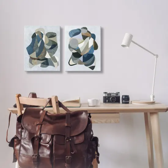 Stupell Industries Neutral Geometric Patterns 2pc Canvas Set Design by Coco Good {2}